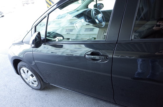 Rental car in Japan — right-hand drive, drive on the left